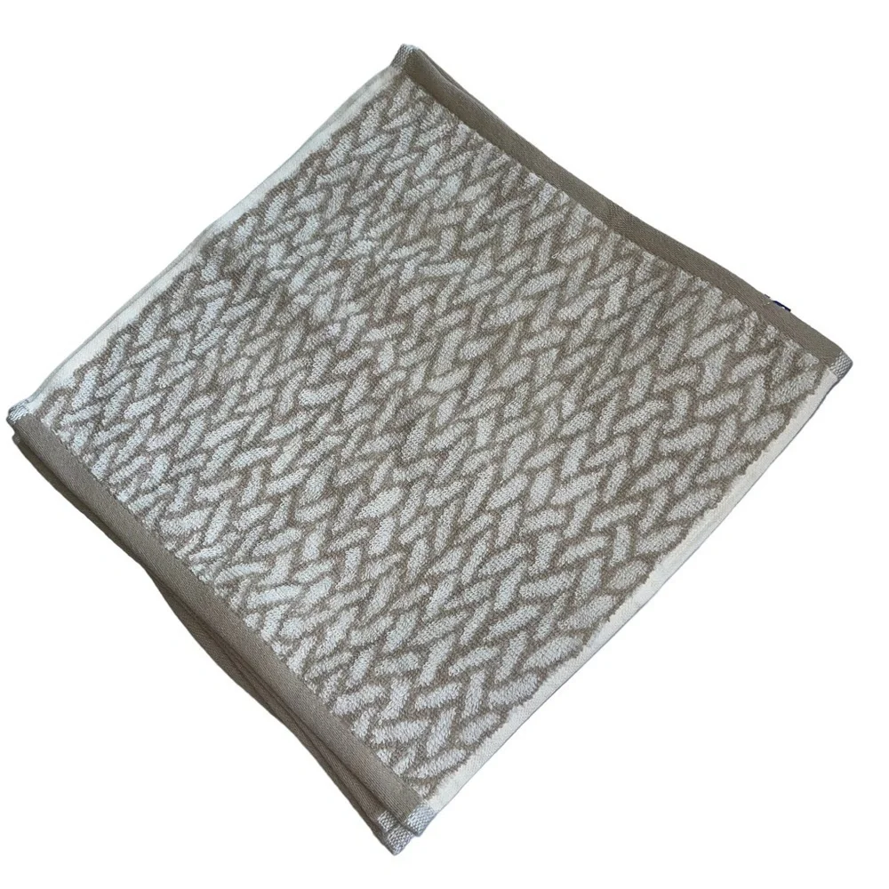 Ralph Lauren Sanders Spencer tan basket weave set of 4 Washcloths NWT